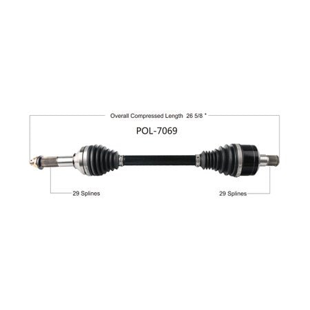 Wide Open Heavy Duty CV Axle for KAW HD REAR L/R KRF800 TERYX 16-20 KAW-6018HD